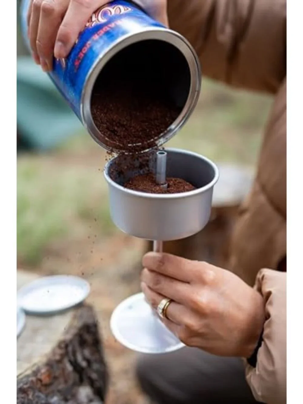 Universal Aluminum Percolator Replacement Stem & Basket - Lightweight Camping